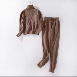 Warm and cozy 2 piece set. 50% wool